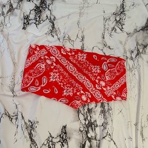 Bandana Print Tube-Top